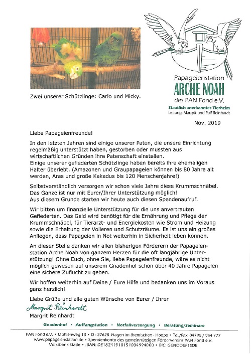 Herbstbrief 2019