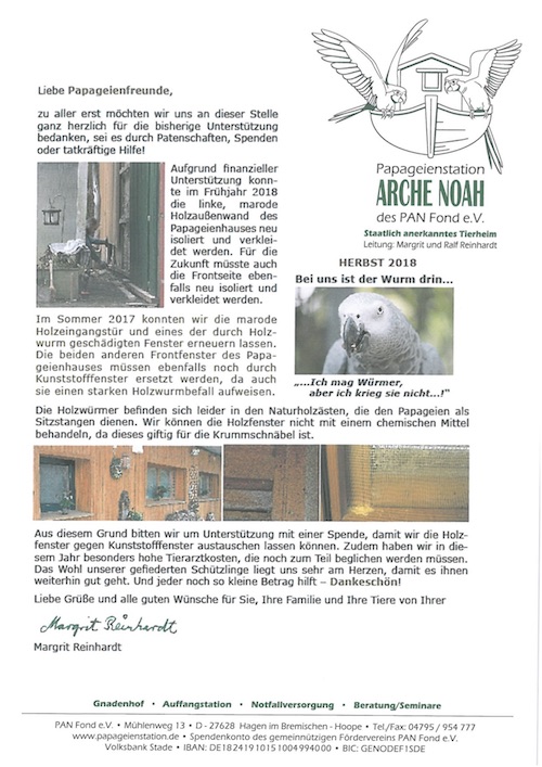 Herbstbrief 2018