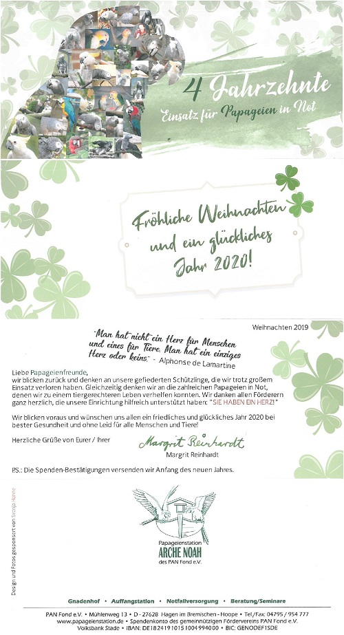 Weihnachtsbrief 2019
