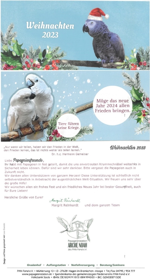 Weihnachtsbrief 2023